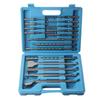 17-piece Electric Hammer Drill and Chisel Tool Set with Various Attachments