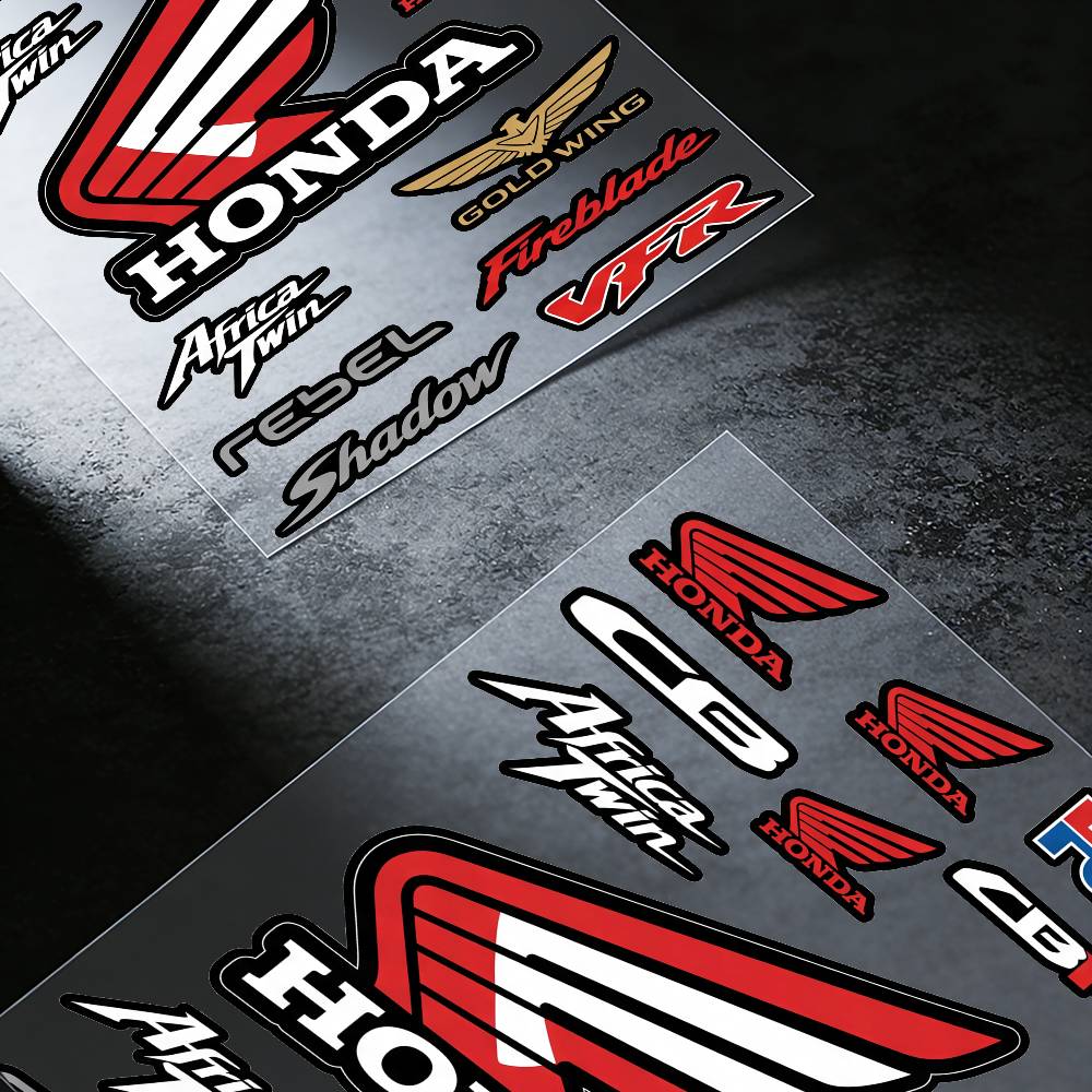 FOR HONDA Universal Multi-Purpose Reflective Waterproof Stickers Scratch Conceal For Auto Bike Helmet Mug Fridge DecorationOW3 Vhbm0