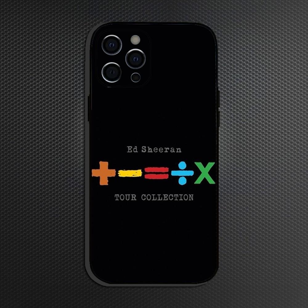 Singer E-Ed Sheeran Phone Case For iPhone 16,15,14,13,12,11 Plus,Pro Max,XS,X,XR,SE,Mini,8,7,Soft Silicone Black Cover