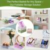 Foldable Storage Basket, Suitable for Home and Office Use, Stackable, Multifunctional Desktop Storage Box, Back To School Season