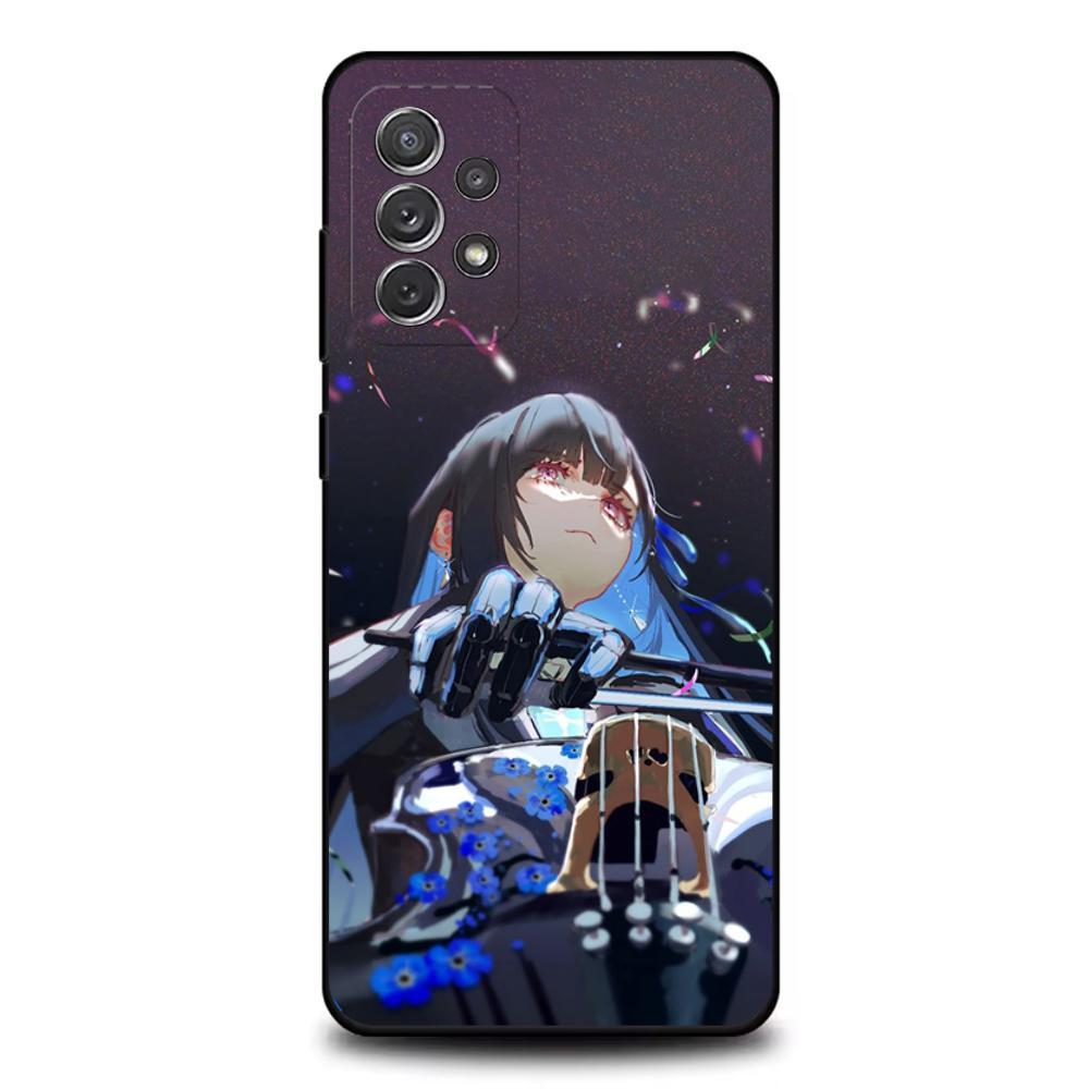 Ado Cartoon K-Kyogen X Uta Phone Case For Samsung S25,S24,S21,S22,S23,S30,Ultra,S20,Plus,Fe,Lite,Note,10,9,5G Black Cover