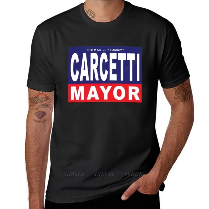 Marke T-Shirt Unisex Carcetti für Bürgermeister T-Shirt Übergroßes T-Shirt Anime Kleidung Trainingsshirts für Unisex Baumwoll-T-Shirt