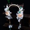 Flower Chinese Ancient Hairband Beads Swaying Fairy Headwear Hanfu Tassel Hair Hoop  Betrothal