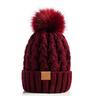 Thicken Knit Beanie Hat Twist Knitting Slouchy Warm Cap Warm Women Winter Hat  Outdoors
