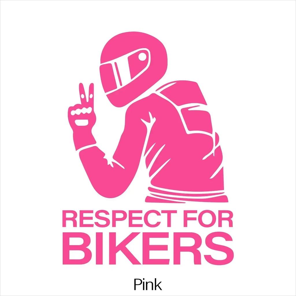 Car Motorcycle1pc 15x11CM Respect Biker Decor Sticker For On Vinyl 3D Stickers Motorcycle Vinyl 3D Stickers And Decals Worldmum