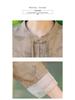 Summer Mid-Sleeve Chinese Style Blouse for Middle-Aged Women - Elegant and Lightweight
