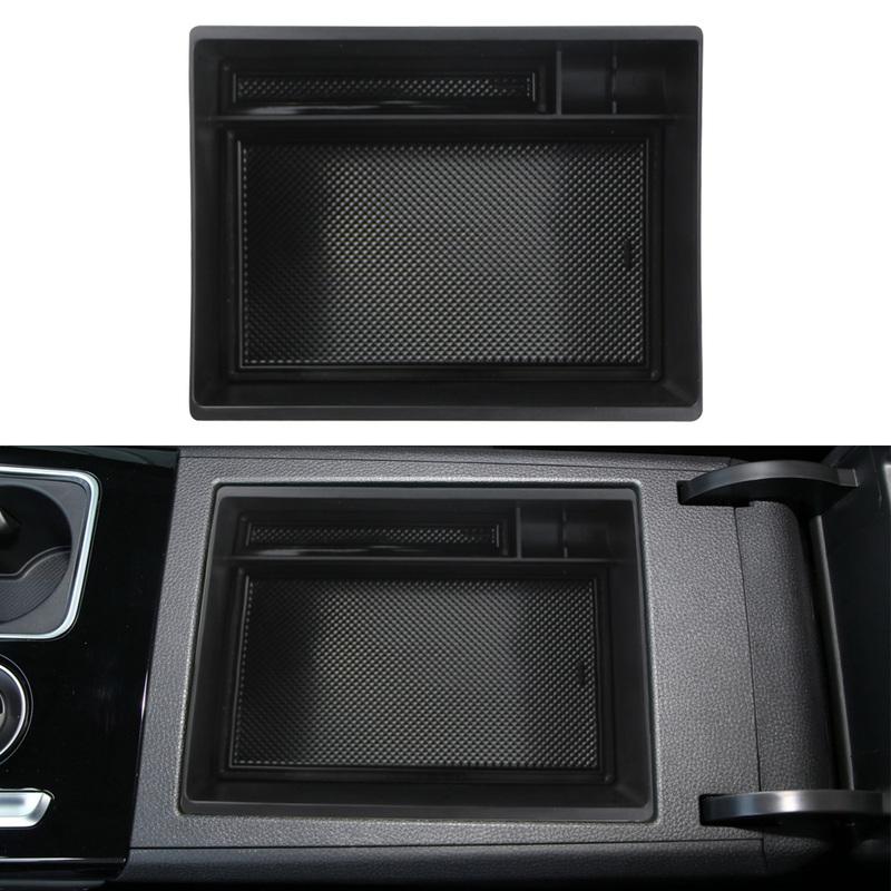 For Isuzu New D-Max DMAX + Center Console Armrest Box Storage Box Organizer ABS Console Tray with Mat
