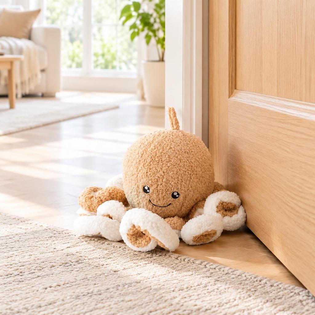 Sea Creature Door Stopper Decorative Doorstop with Top Loop Playful SeaThemed for Kids,