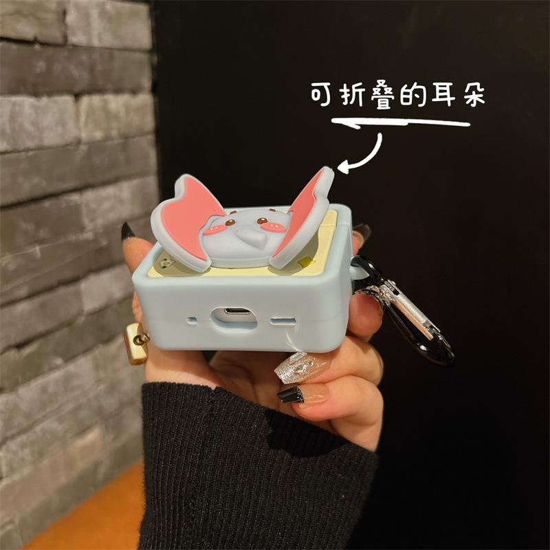 Cute elephant ears for AirPods Pro case 1/2nd generation Apple Bluetooth headphone case AirPods3