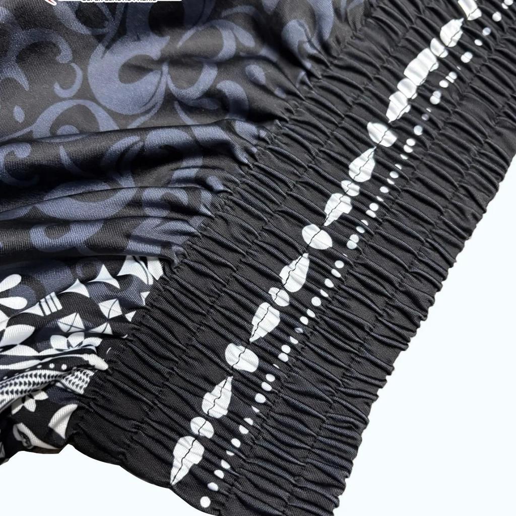 Black Flower Muay Thai Kickboxing Boxing MMA UFC Casual Shorts Gym Sport Unisex Men Women Workout Quick Dry Print Elastic High Waist Training