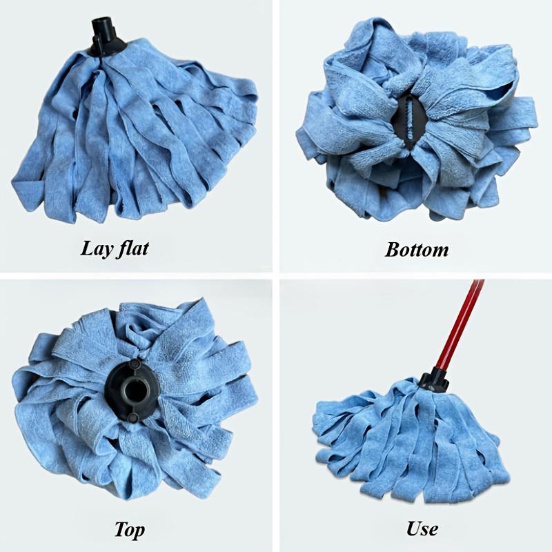 2pcs Microfiber Spin Mop Replacement Heads,Compatible with O Cedar Mops,Easy Wring Refills for Efficient Cleaning, Picks Up Dust, Dirt,Hair,and Grease