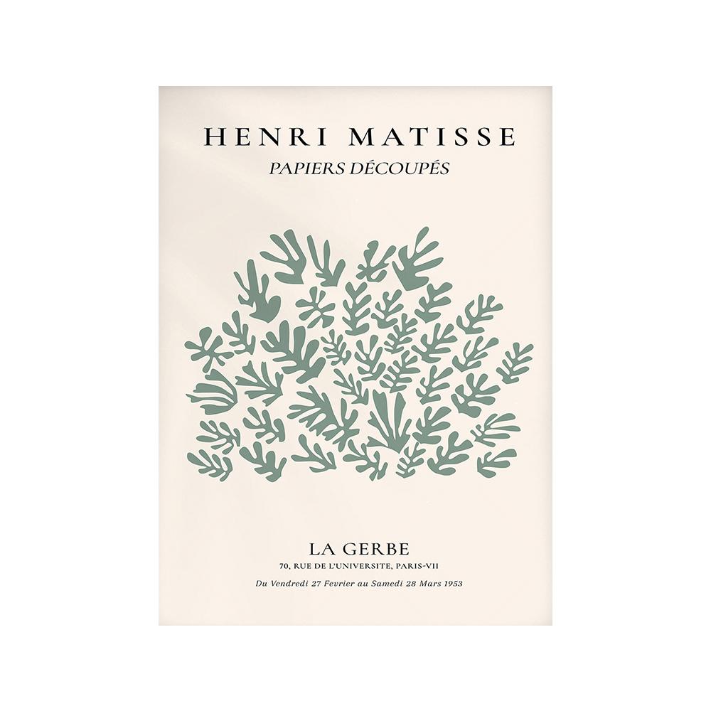 

Абстрактные цветы Матисса, лист, скандинавская нейтральная галерея, постеры и принты, живопись, настенное искусство, холст, настенные картины для гостиной 60x90cm No Framed