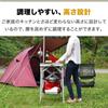 FIELDOOR Camping Outdoor Kitchen Auxiliary Cooking Lantern Tool Two Burner Height Heat Top Board Table, Table, Table, All-in-One, Foldable, Aluminum,