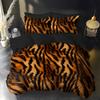 Set Copripiumino 3 Pezzi, Design Tematico Stampa Finta Leopardo Con Stampa Digitale Spazzolata Ultra-Morbida 3D, Set Copripiumino Biancheria da Letto