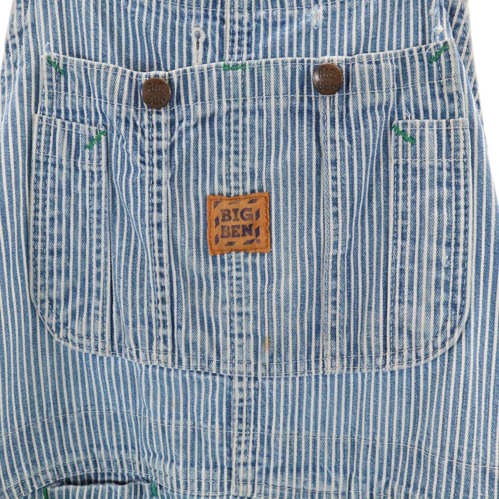 Big Ben 80s Made In USA Vintage Hickory Overall W34 BY WRANGLER Men's Used