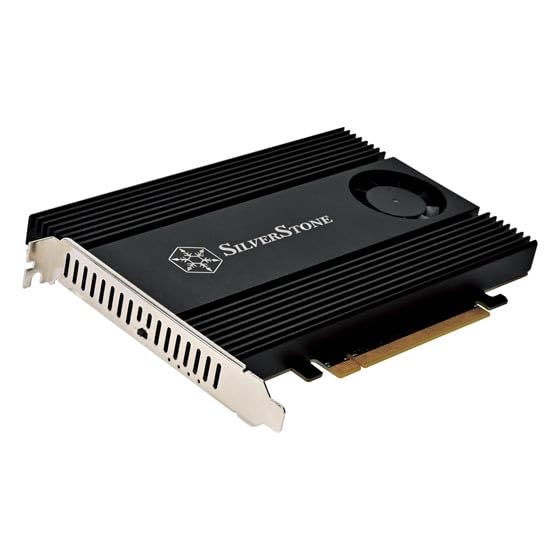 Silverstone Expansion Card Supports 4 X NVMe SSD Via PCIe X16 Interface SST-ECM40 M.2 (M Key)