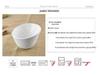 Pure White Ceramic Multi-Use Bowl: Creative Bowl for Salad, Soup, Pasta, Ramen, and Fruit with a Slanted Rim Design.