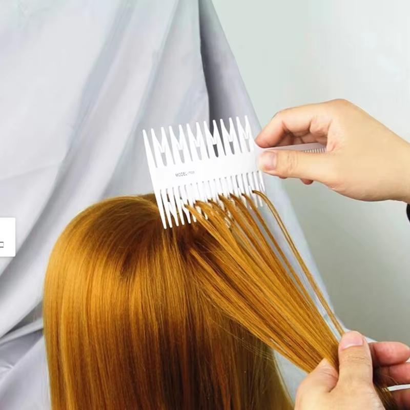 Professional Hair Comb Hair Dyeing Highlight Hair Brush Fish Wide Tooth Zone Comb Barber Hairdressing Comb Hair Styling Tool