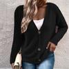 Damski modny temperament swobodny sweter z dzianiny kardigan płaszcz