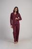 Women's Cotton Pajamas Long Pants Collar M Vienetta Button-up