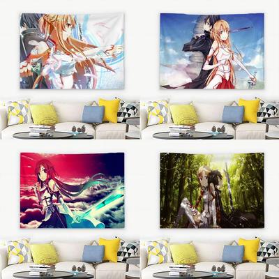 SSword Art Online Tapestry Customizable Tapestries Of Various Styleswall Hangings Celebrity Photo Printingwall Hangings