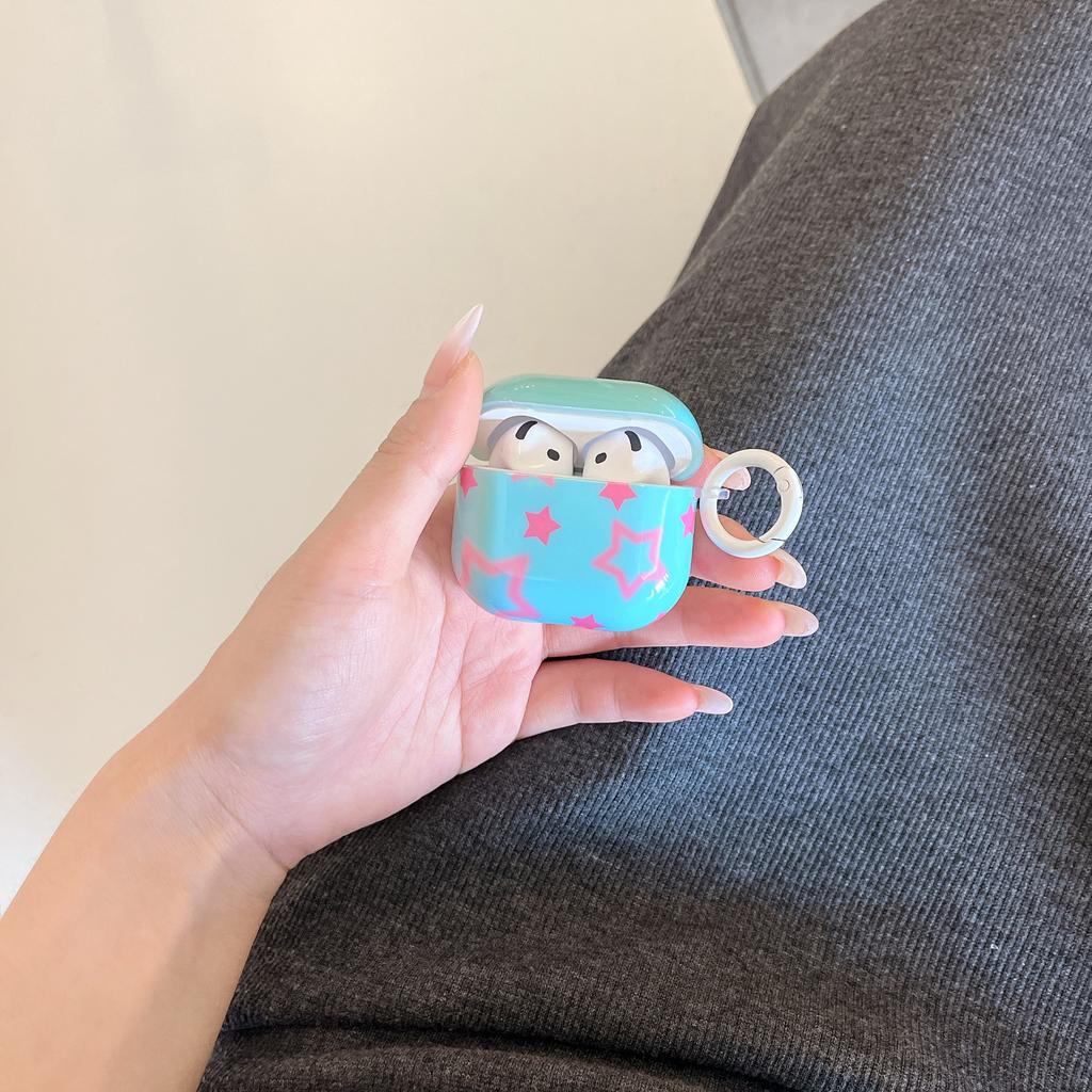 Applicable Apple AirpodsPro1 Bluetooth Headset Case 1/1/1 Generation Cartoon Soft Case Ins Stars