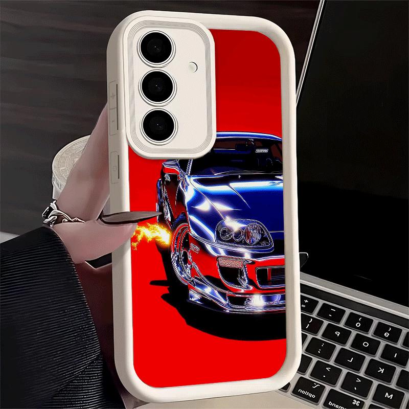 Phone Case for Samsung Galaxy A17 A16 A15 A14 A13 Electroplated Style Sports Car A56 A36 A26 A55 A35 A25 A54 A34 A24 A53 A33 A23