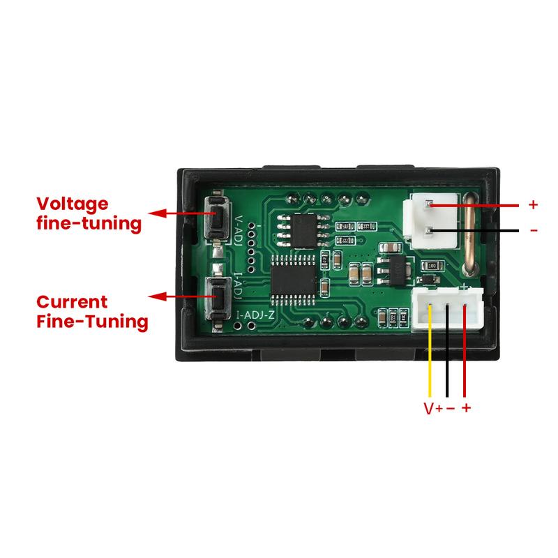 CM430 DC 4-30V 10A Voltmeter Ammeter 0.28" LED Digital Amp Volt Meter High Quality Voltage Gauge Fine Adjustable Voltage&Current