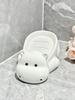 Cartoon Hippo Soap Box Waterproof Moisture-proof Household Decoration Creative Cute Ceramic Drain Punch-free Washbasin Soap Box