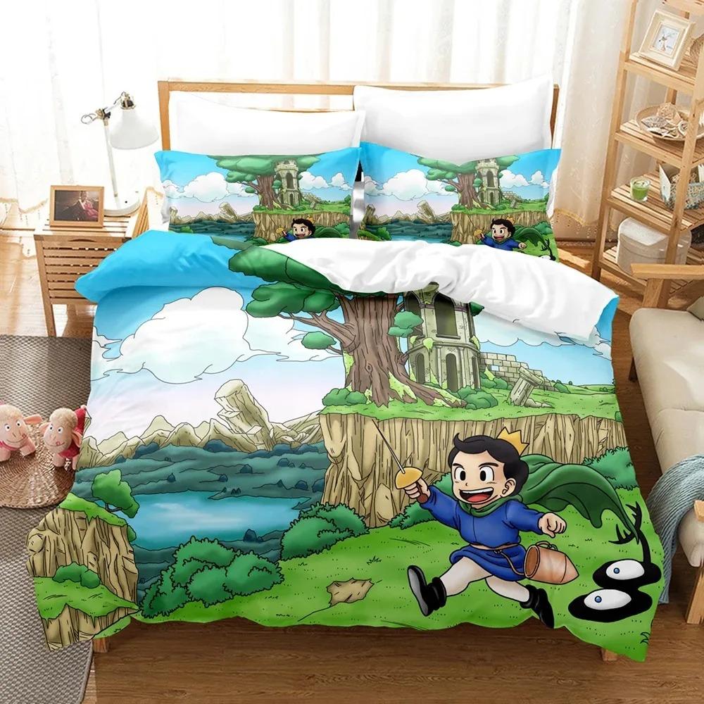 

Comforter 3D Printe Ranking Of Kings Anime Bedding Set Double Twin King Comforter Boys Girls Adults Bedroom Comforter (quilt)-EU Single(135*200cm)3pcs