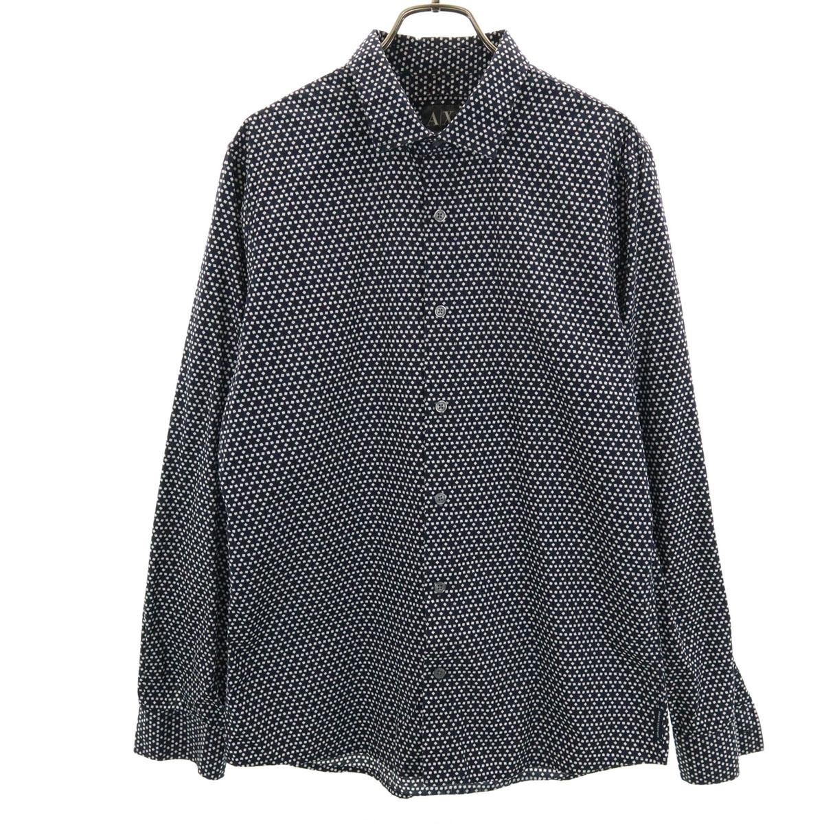 

ARMANI EXCHANGE Long sleeve shirt M Navy system Men s Used