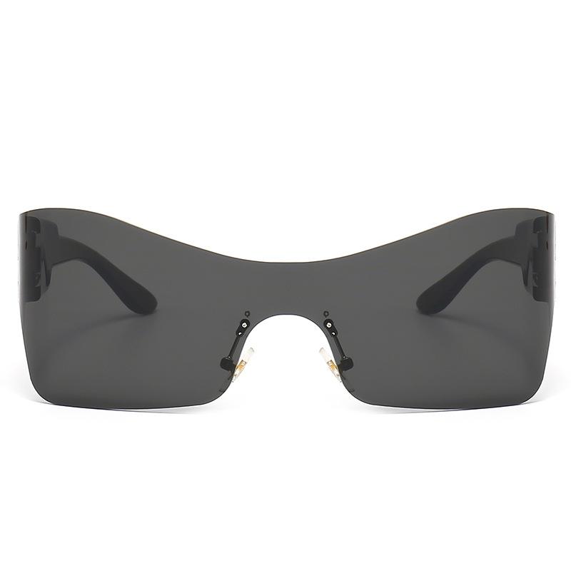 Y2K Large Frame Sunglasses UV400 Protection Women Sports Glasses for Cycling Outdoor Activities