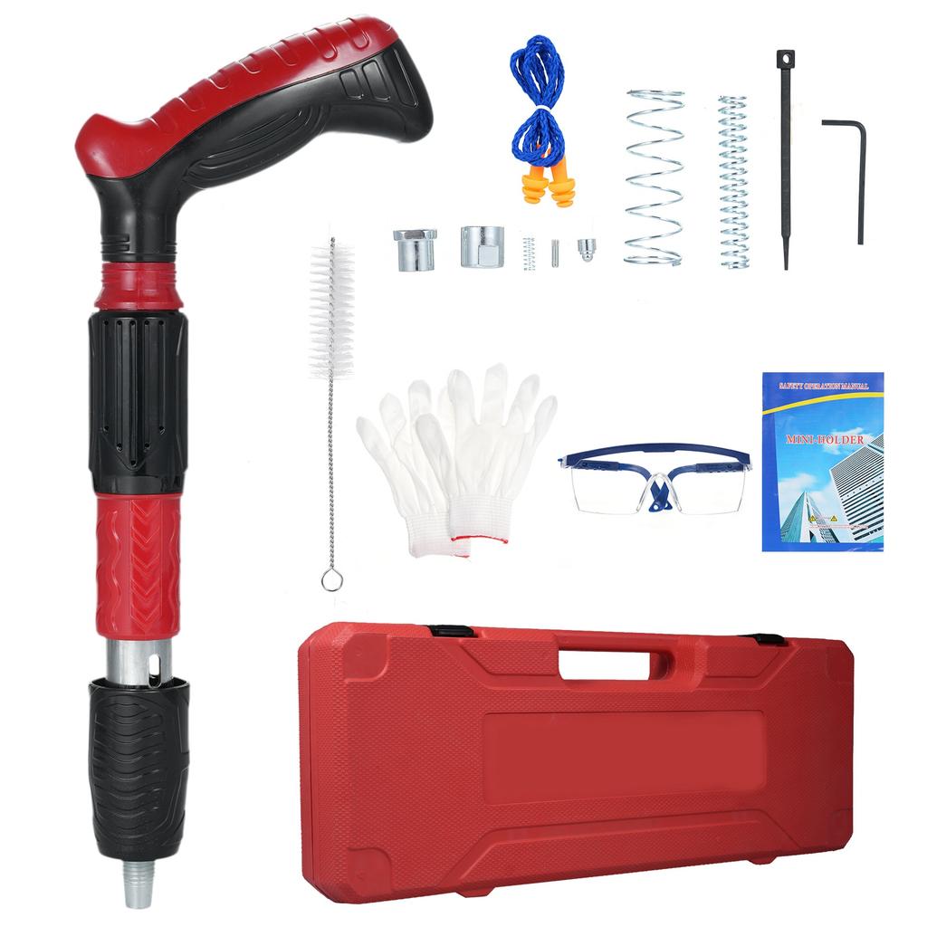 Silent Fastener Concrete Nail Shooter Kits, 5 Speed   Manual Steel Nail Fastening Tool, Wall Fastening Power Tool, Portable Nail Shootin