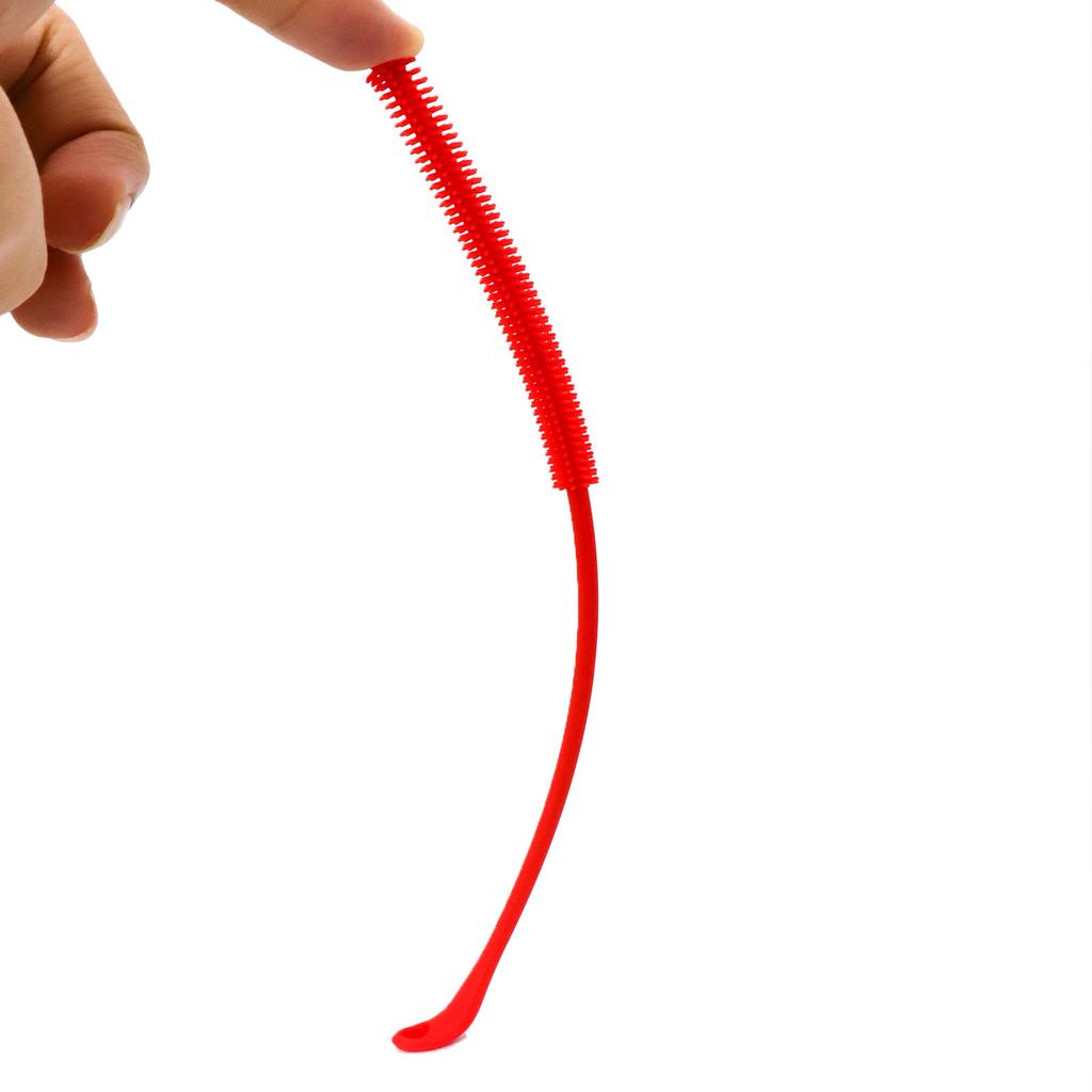 2Pcs Silicone Straw Brushes Extra Long Straw Cleaning Brush Reusable Travel Drinking Bottle Straw Cleaner Bendable