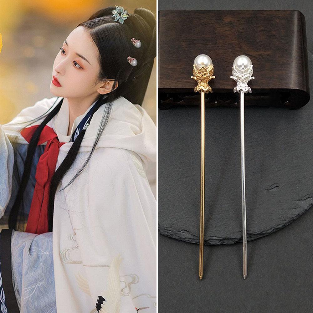 Vintage Headwear Chinese Style Gold Silver Color Hair Sticks Hair Clip Hair Accessories Hairpin