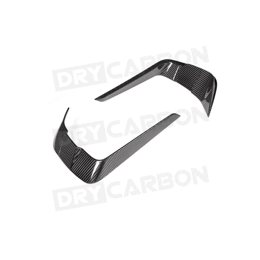Dry Carbon Fiber Front Bumper Fog Lamp Cover Trims Body Kit for BMW G14 G15 G16 M Sport 2018-2021 Air Vents Decoration FRP