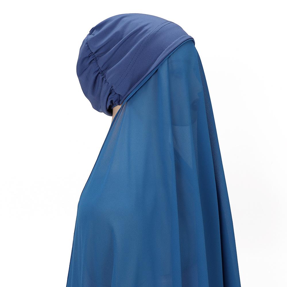 Pearl Chiffon, Convenient Head Wrap, Gauze, Scarf, Lazy Headscarf Set, Quick Pullover Scarf.