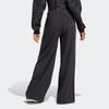 adidas Originals Blue Version Series Logo Pattern Drawstring Loose Sports Pants Women Bottoms Black IB5802