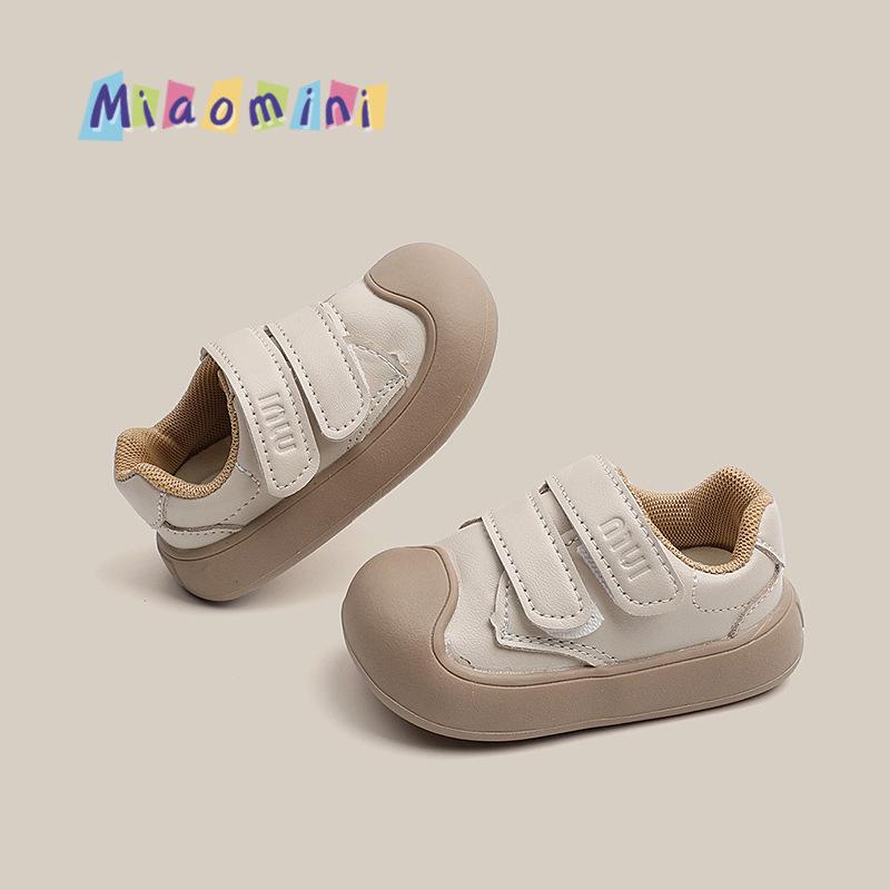 Baby shoes, spring and autumn breathable single shoes1-2--3Baby shoes for boys and girls, toddler soft-soled walking shoes 15-19Take a photo with on бежевый