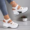 New Summer Closed Toe Women Sandals Fashion Plus Size Casual Shoes New Hollow Out Light Comfortable Platform Sandals Zapatos