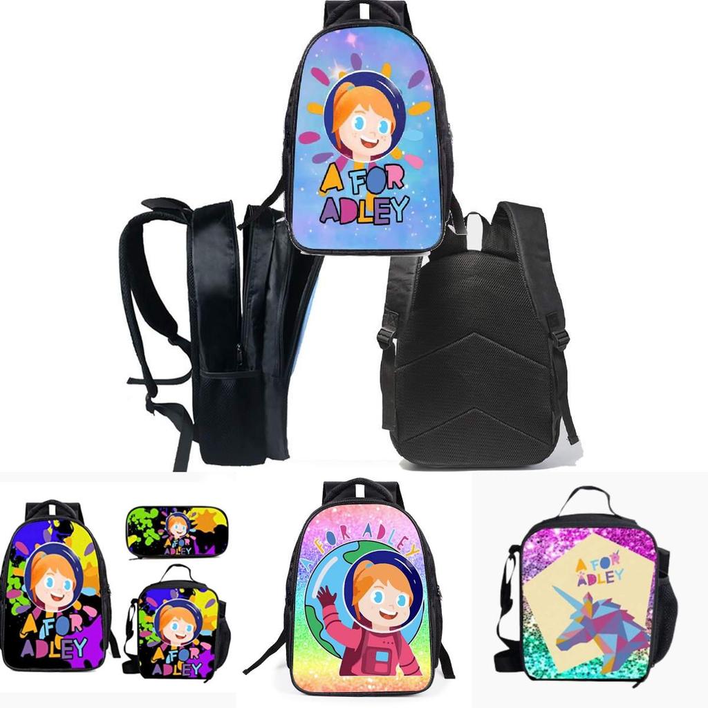 Afor Adley School Backpack Set For Kids Large Size 20-35l Capacity Zipper Closure