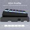 XVX Pudding Keycaps 117 Keys XDA Profile Translucent PBT Keycap Set Onyx Black Keycaps for Mechanical Keyboards with Cherry - Shine-Through