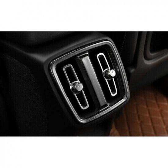 For Volvo XC40 2019-2022 Black Titanium Rear Air Outlet Vent Frame Cover Trim 1P