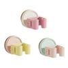 3PCS Multi-functional Plastic Suction Cup Mop Holder Wall Mounted Waterproof Mop Clip Space Saving Mop Storage Rack Bathroom