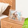 Clear Acrylic Photo Frame Sizes 6 7 8inch Magnetic Closure Sturdy Desktop Display Stand Quick and Easy Picture Swapping