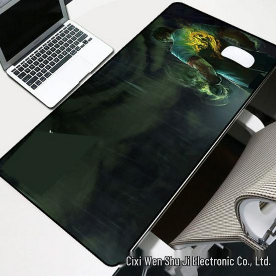 LOL Chicken Eating Gaming Mouse Pad with Shortcut Keys - Large Desk Pad for Office or Internet Cafe, Customizable Gift