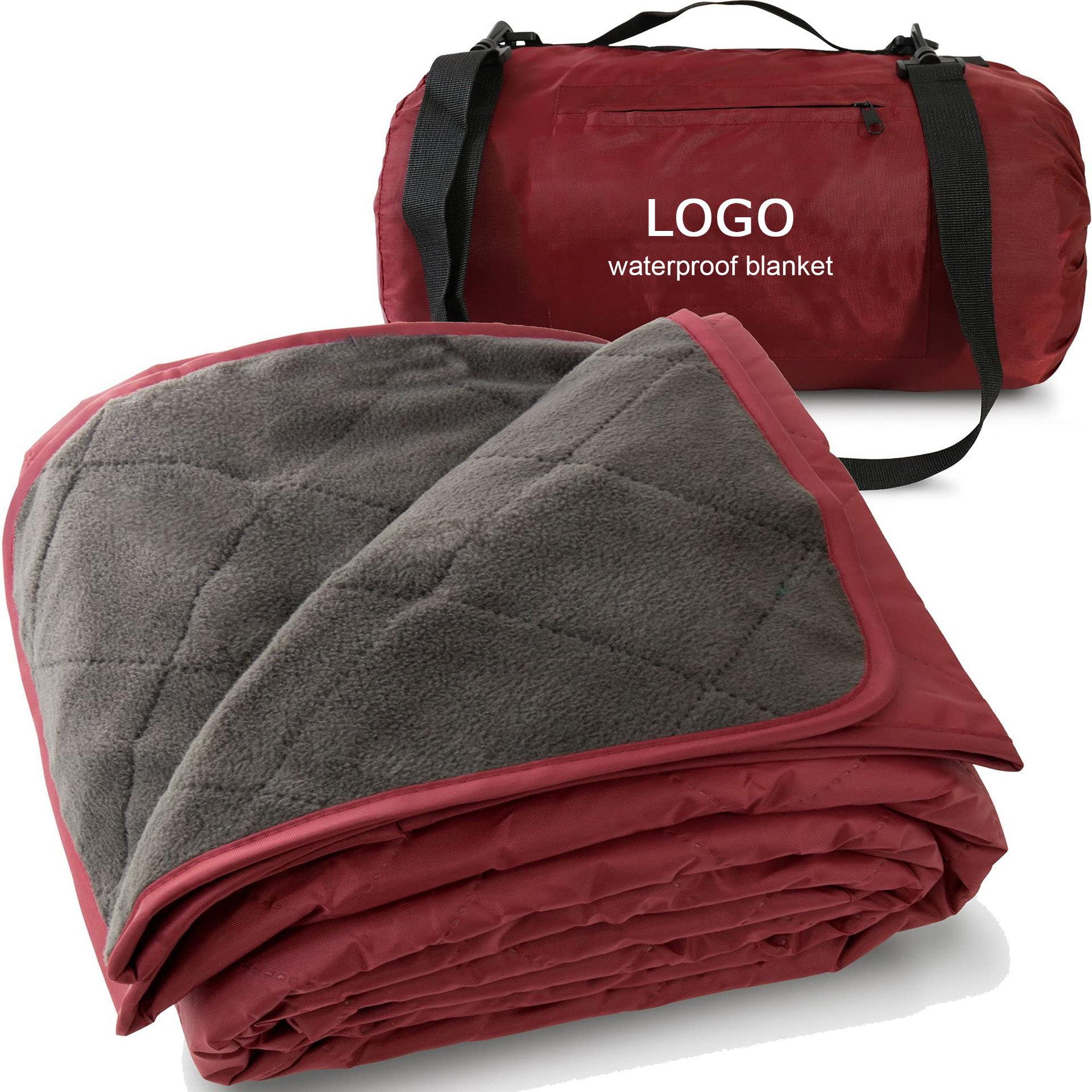 Polar Fleece Camping Blanket Outdoor Picnic