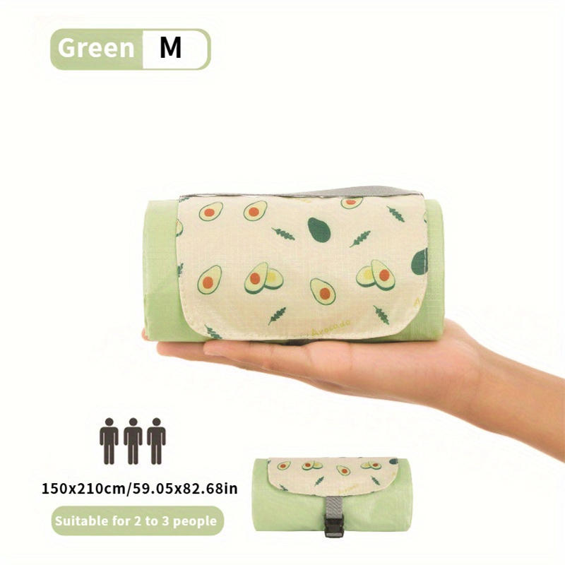 Extra Large Picnic Blanket Foldable Beach Mat Suitable for Camp Hiking Outdoor Activities Durable Nylon Fabric Hand Portable Blanket Camping Floor Mat