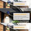 LED Solar Split Wandleuchte Außen Wasserdicht Bewegungssensor 3 Modi Solarlicht Wasserdicht Flutlicht für Garten Sicherheit Wandleuchte