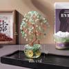 Natural Crystal Money Tree for Wealth & Prosperity - Decorative Ornament for Home, Office, or Desk